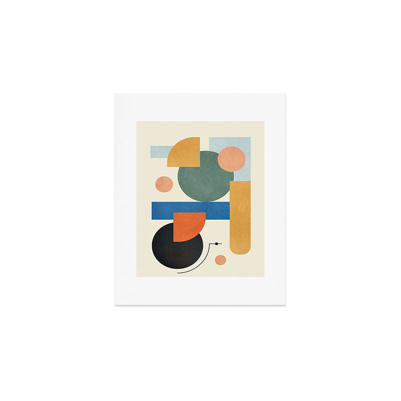 Geometric Color Play 01 Art Print Gallery Image 1