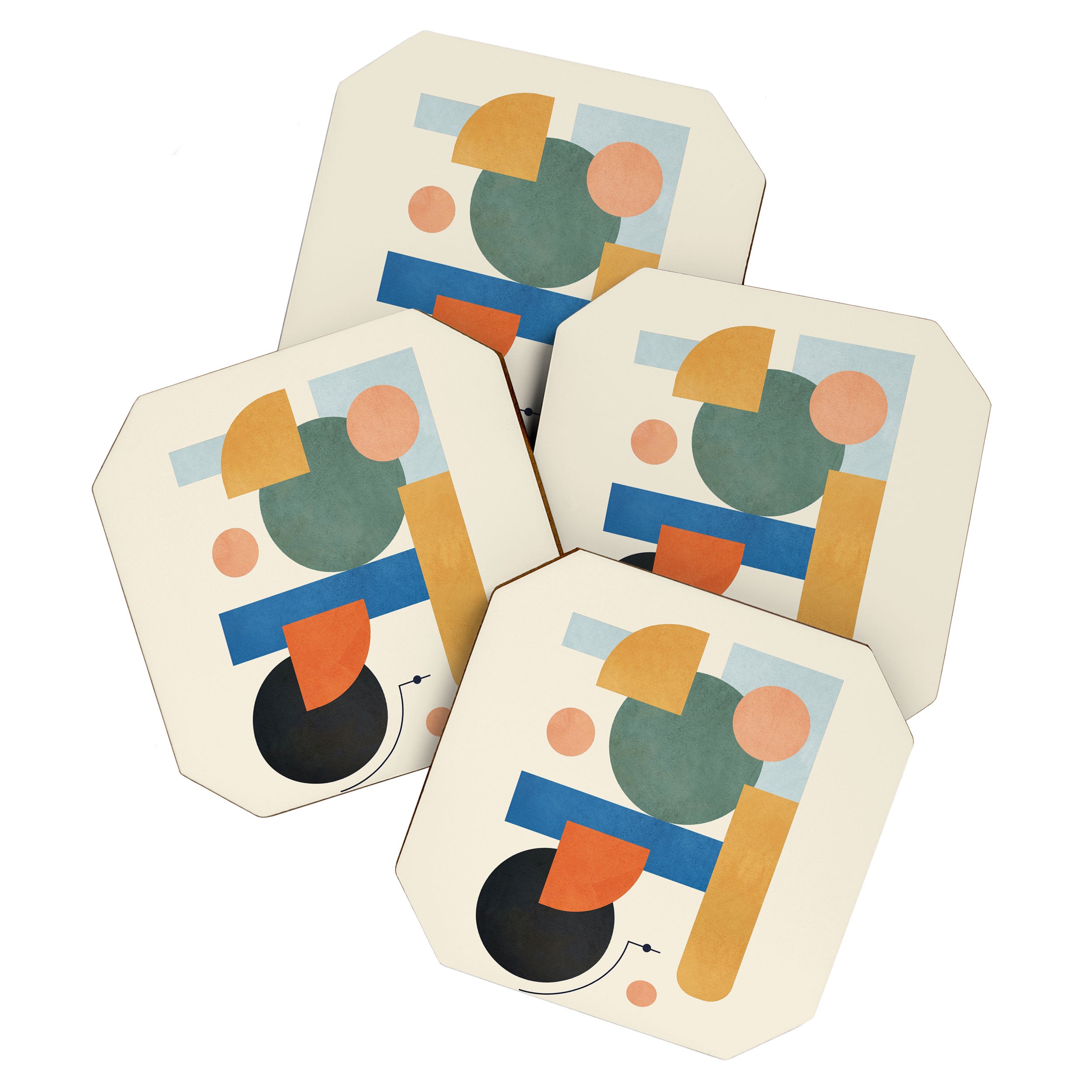 Geometric Color Play 01 Coaster Gallery Image 1