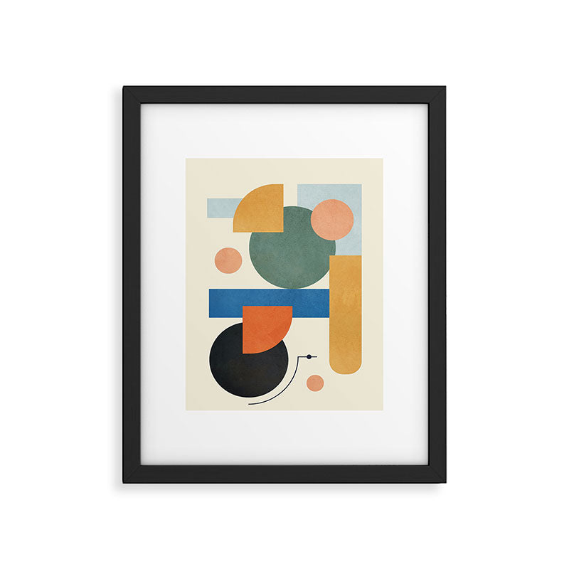 Geometric Color Play 01 Framed Art Print Gallery Image 5
