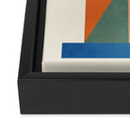Geometric Color Play 02 Framed Canvas Print Gallery Image 3