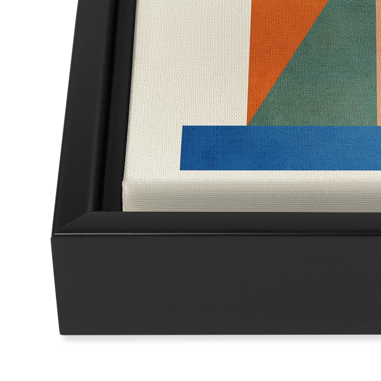 Geometric Color Play 02 Framed Canvas Print Gallery Image 3