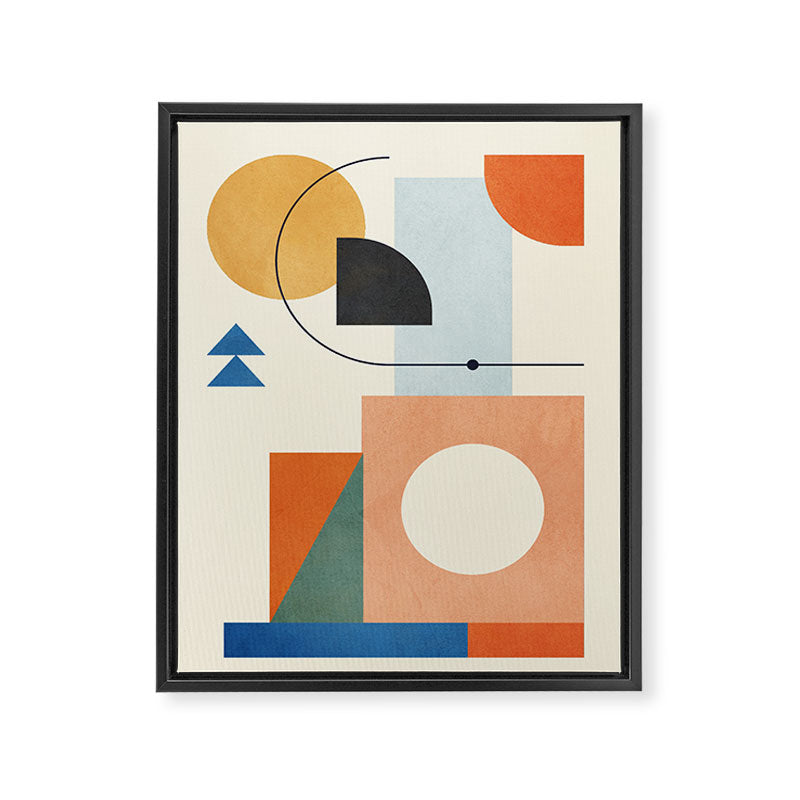 Geometric Color Play 02 Framed Canvas Print Gallery Image 6