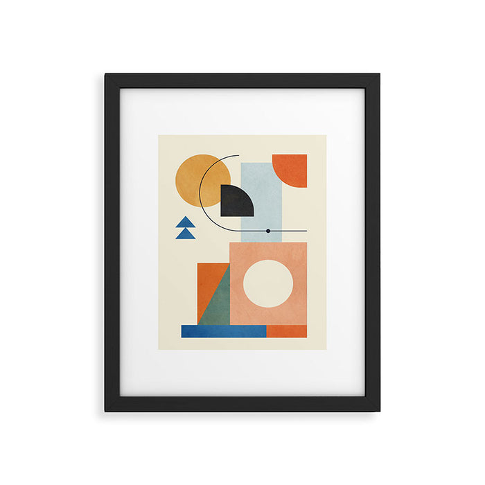 Geometric Color Play 02 Framed Art Print Gallery Image 1