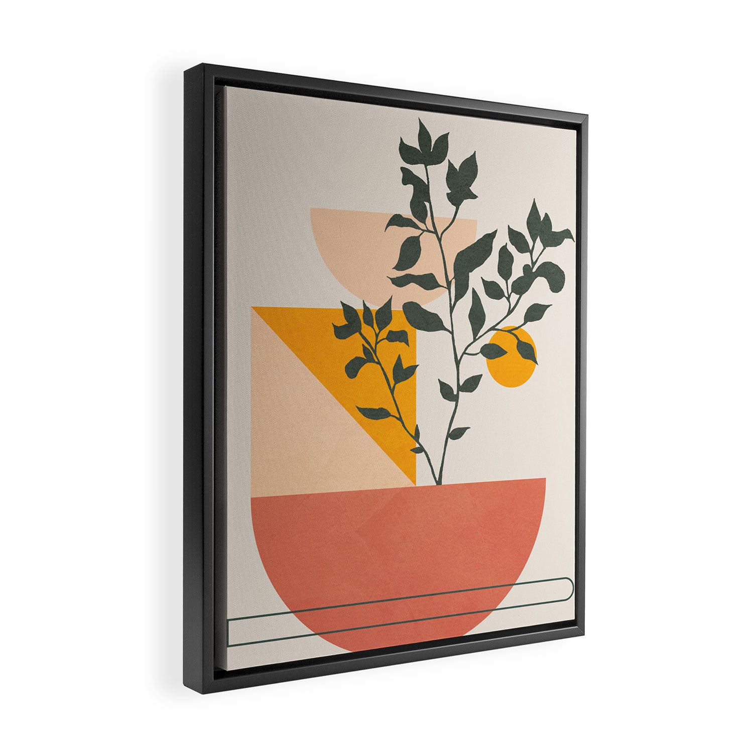 Geometric Modern Art 43 Framed Canvas Print Gallery Image 2