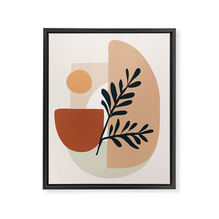 Geometric Shapes Framed Canvas Print Gallery Image 1