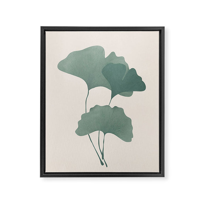 Ginkgo Leaves Framed Canvas Print Gallery Image 1