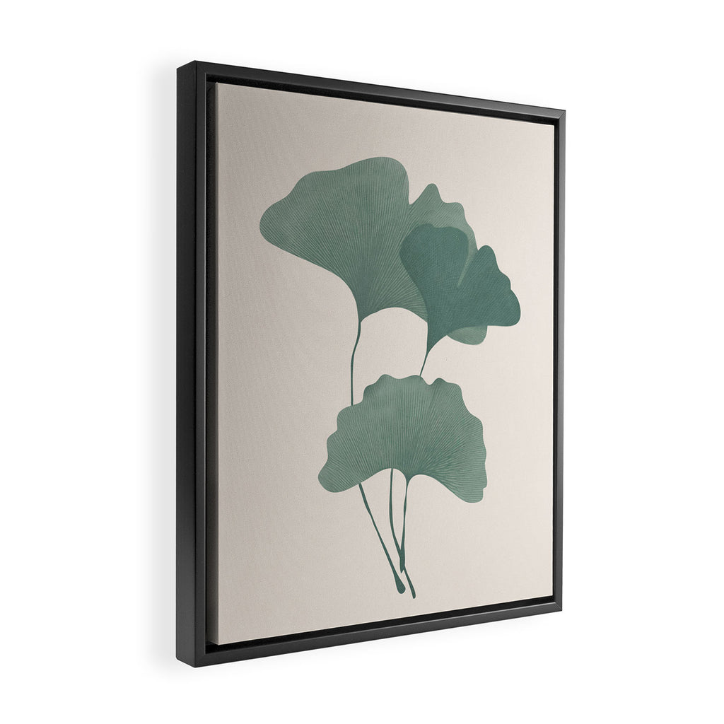Ginkgo Leaves Framed Canvas Print Gallery Image 2