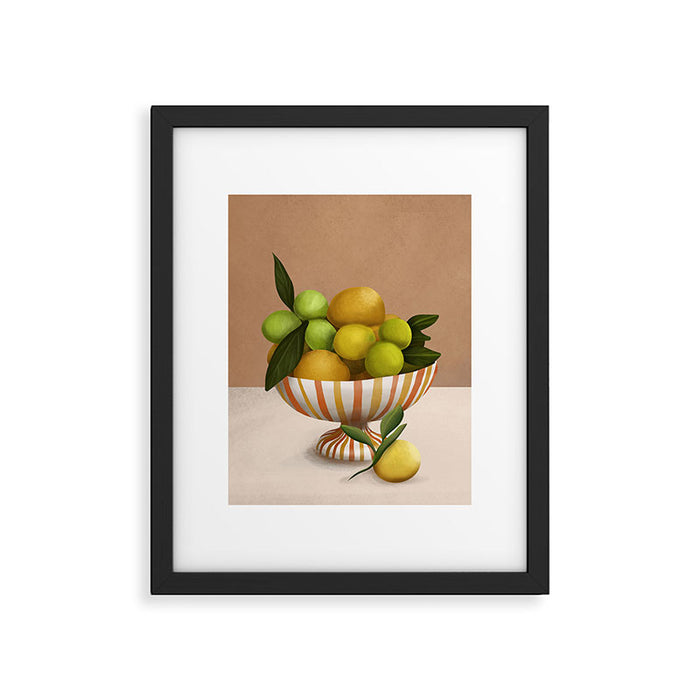 Golden Citrus 1 Framed Art Print Gallery Image 1