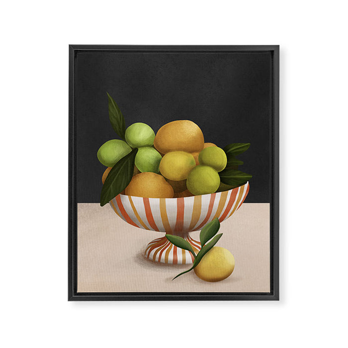 Golden Citrus 2 Framed Canvas Print Gallery Image 1