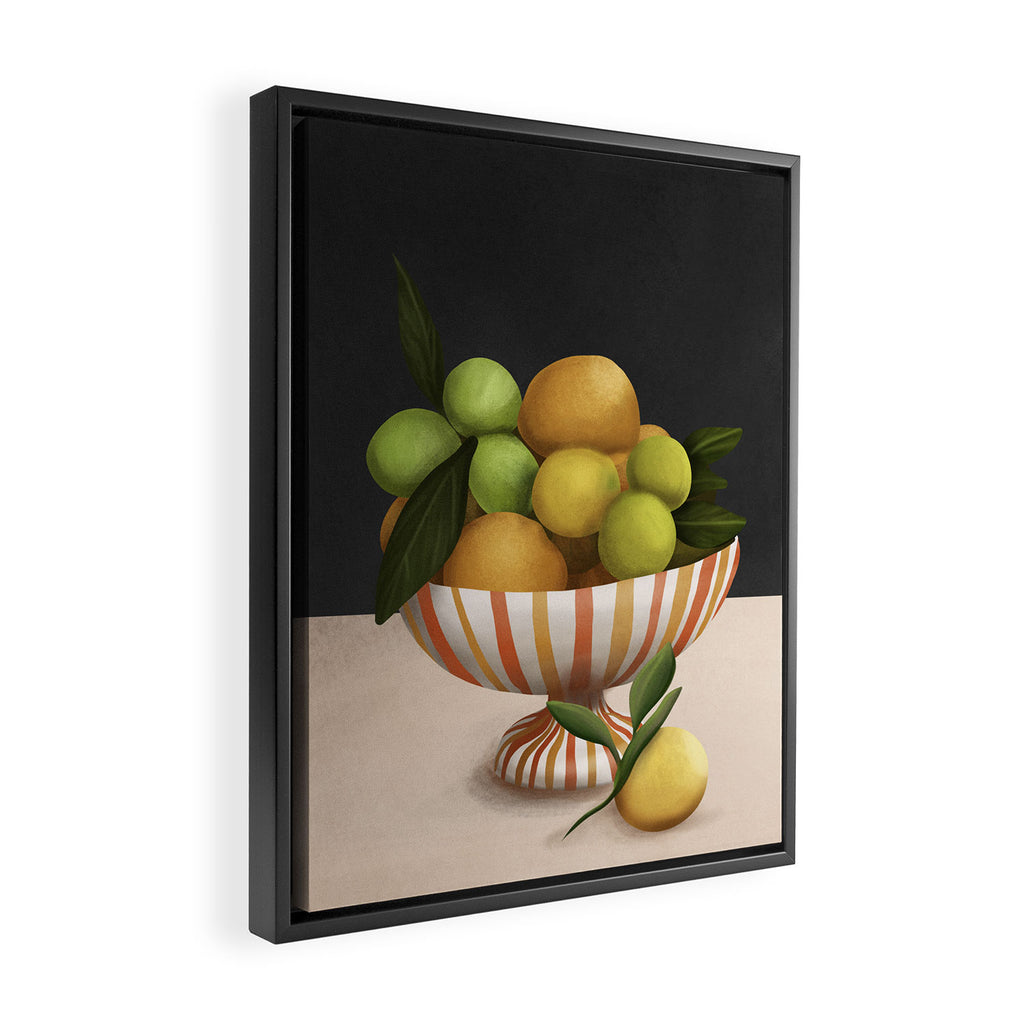 Golden Citrus 2 Framed Canvas Print Gallery Image 2