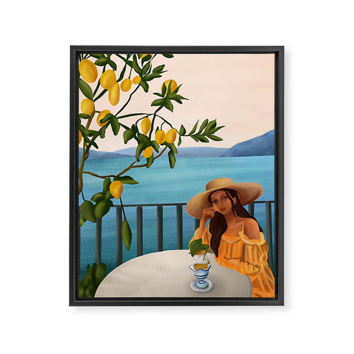 Golden Hour Serenity Framed Canvas Print Gallery Image 1