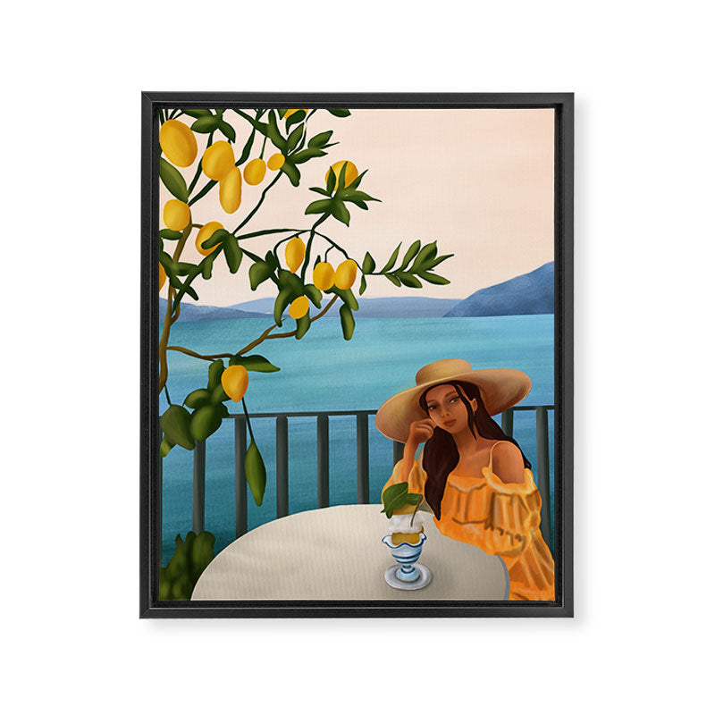 Golden Hour Serenity Framed Canvas Print Gallery Image 6