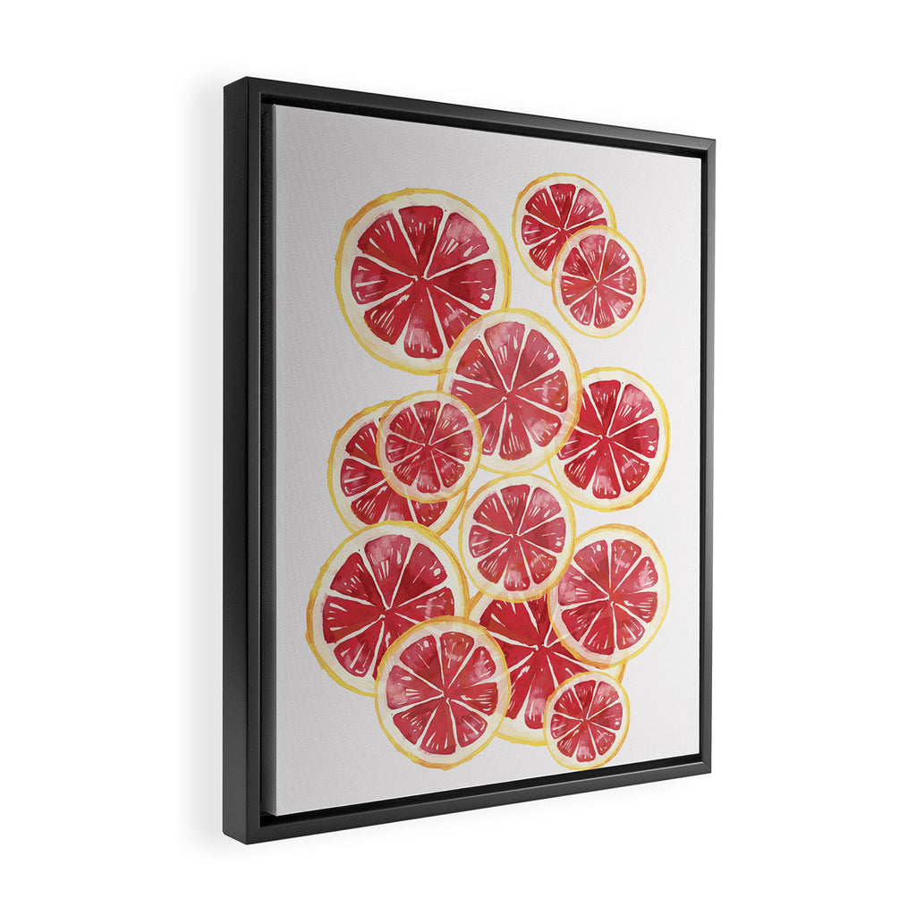 Grapefruits Framed Canvas Print Gallery Image 2
