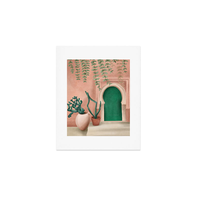Green Door Art Print Gallery Image 1