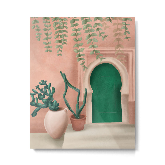 Green Door Metal Print Gallery Image 1