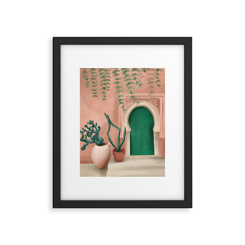 Green Door Framed Art Print Gallery Image 5