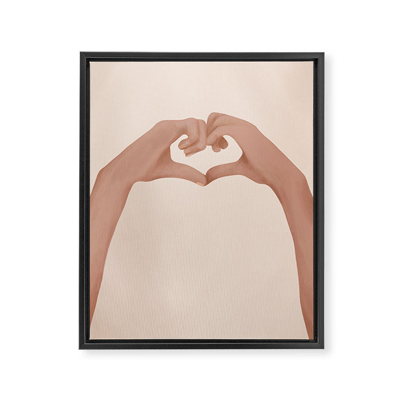 Heart Framed Canvas Print Gallery Image 6
