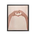 Heart Framed Canvas Print Gallery Image 6