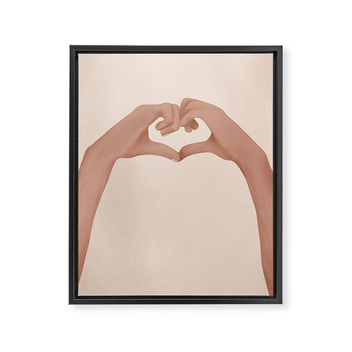 Heart Framed Canvas Print Gallery Image 1