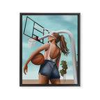 Hoops and Sunshine Framed Canvas Print Gallery Image 6