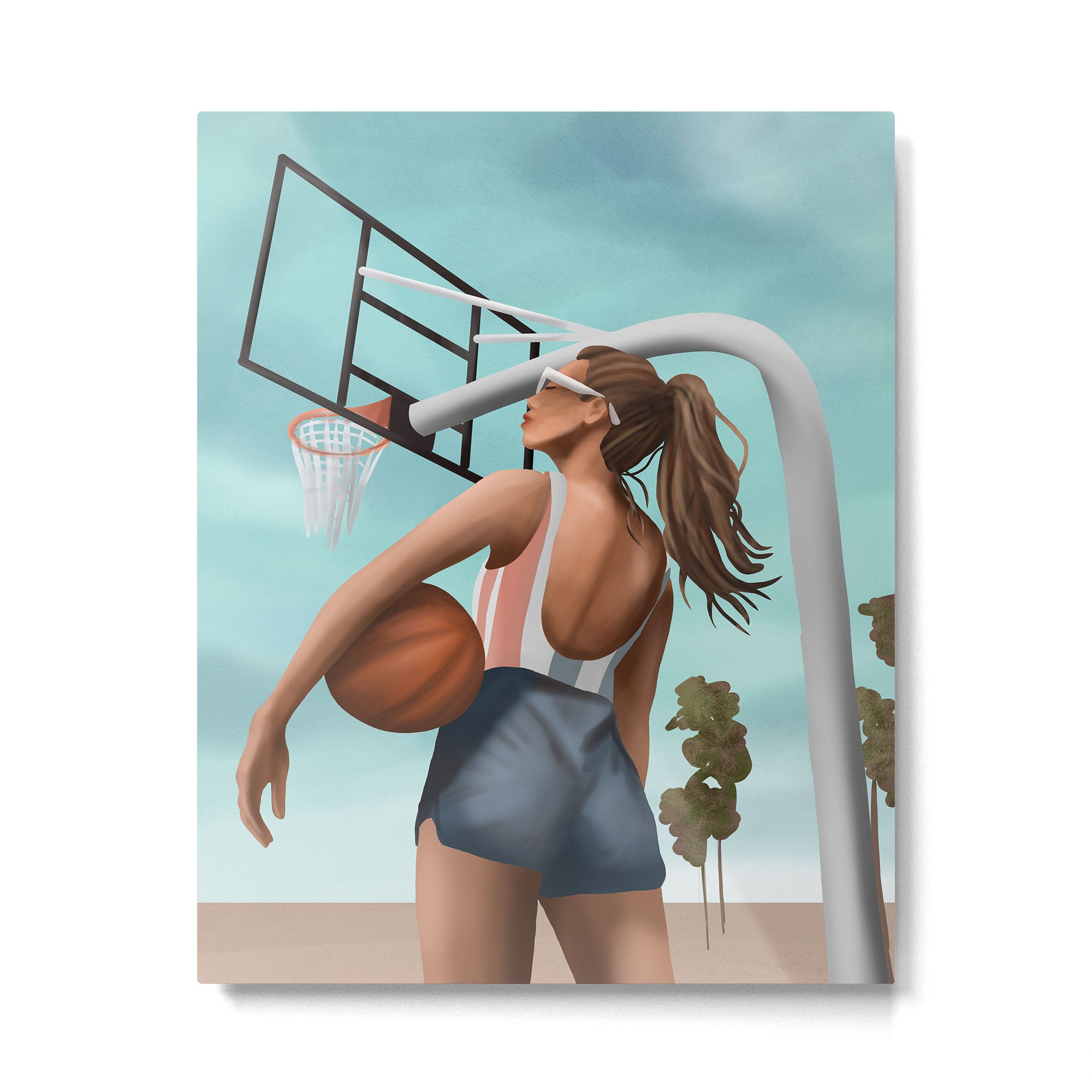 Hoops and Sunshine Metal Print Gallery Image 4