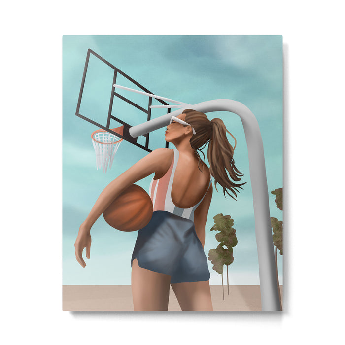 Hoops and Sunshine Metal Print Gallery Image 1