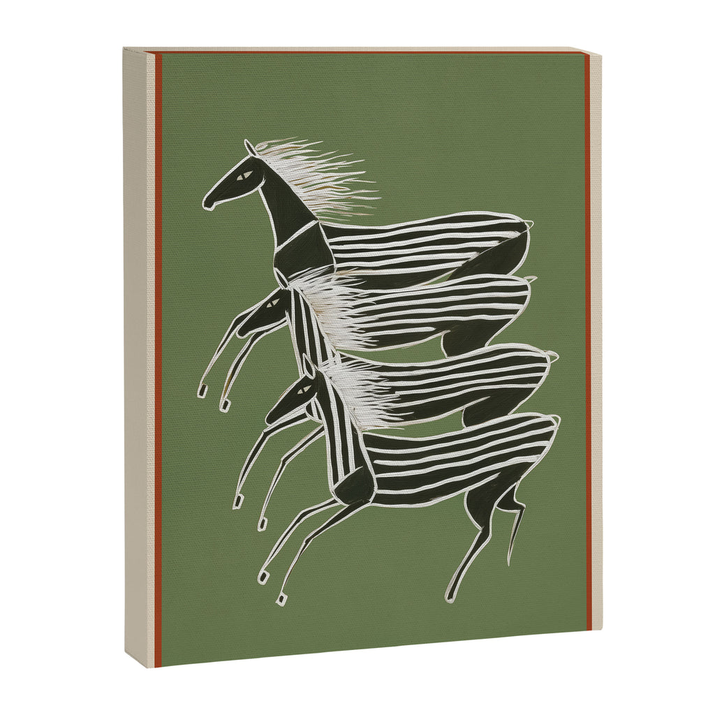 Horses in Stripes Canvas Print Gallery Image 6