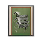 Horses in Stripes Framed Canvas Print Gallery Image 6