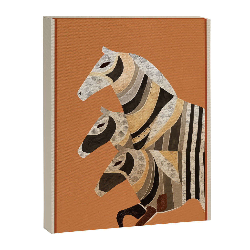 Horses in Stripes II Canvas Print Gallery Image 6