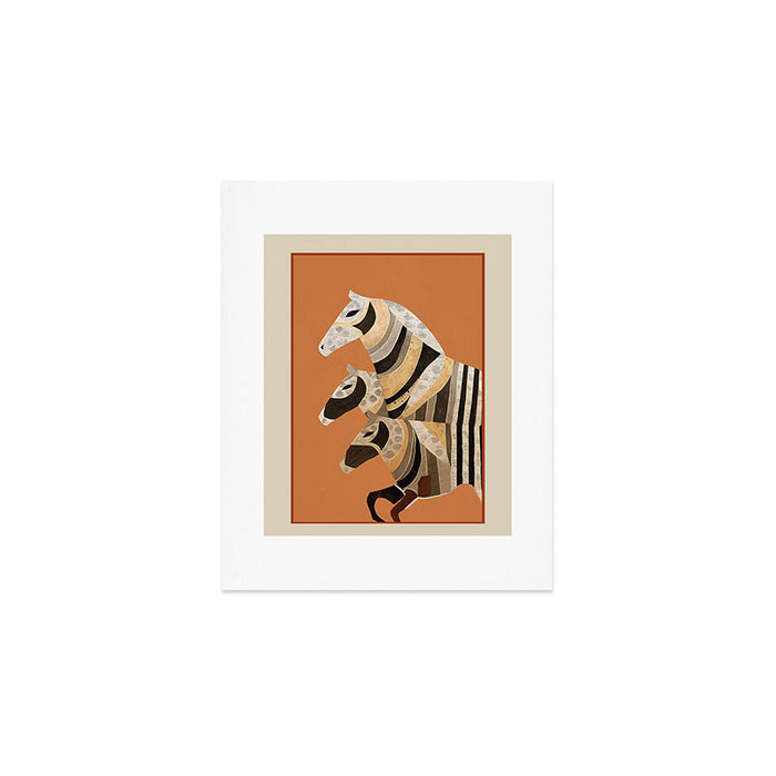 Horses in Stripes II Art Print Gallery Image 1