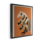Horses in Stripes II Framed Canvas Print Gallery Image 2