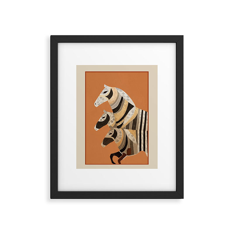 Horses in Stripes II Framed Art Print Gallery Image 5