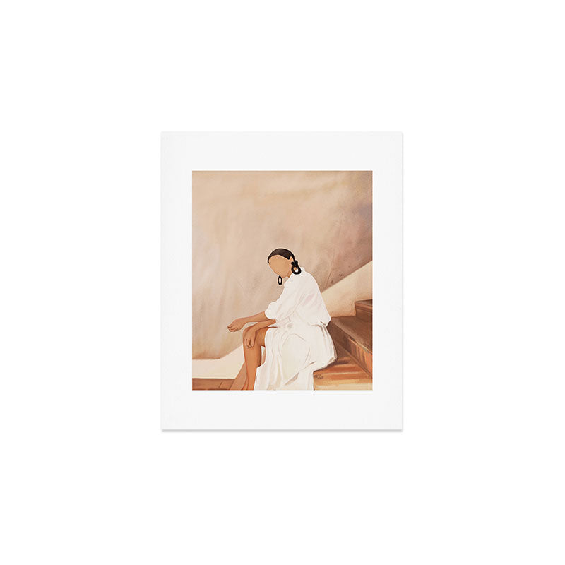 Lady in Waiting Art Print Gallery Image 1