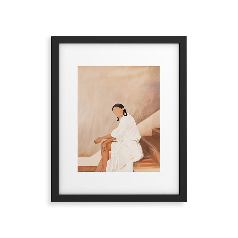 Lady in Waiting Framed Art Print Gallery Image 5