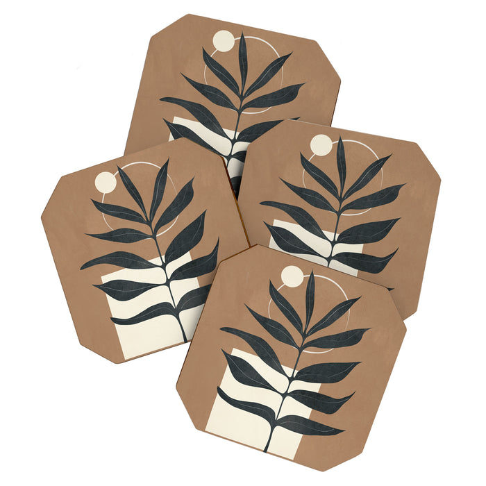 Leaf Design 1 Coaster Gallery Image 1