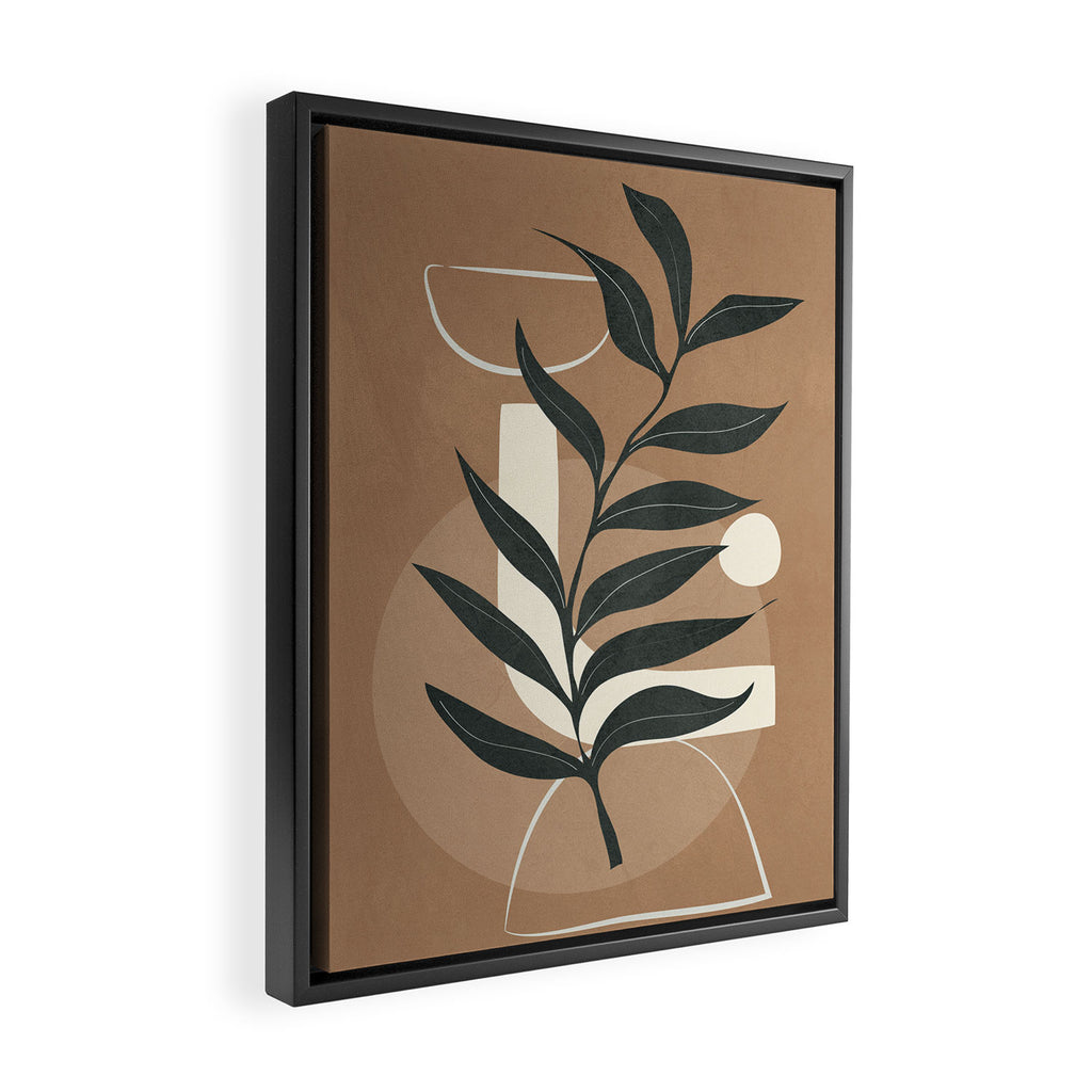 Leaf Design 1 Framed Canvas Print Gallery Image 2