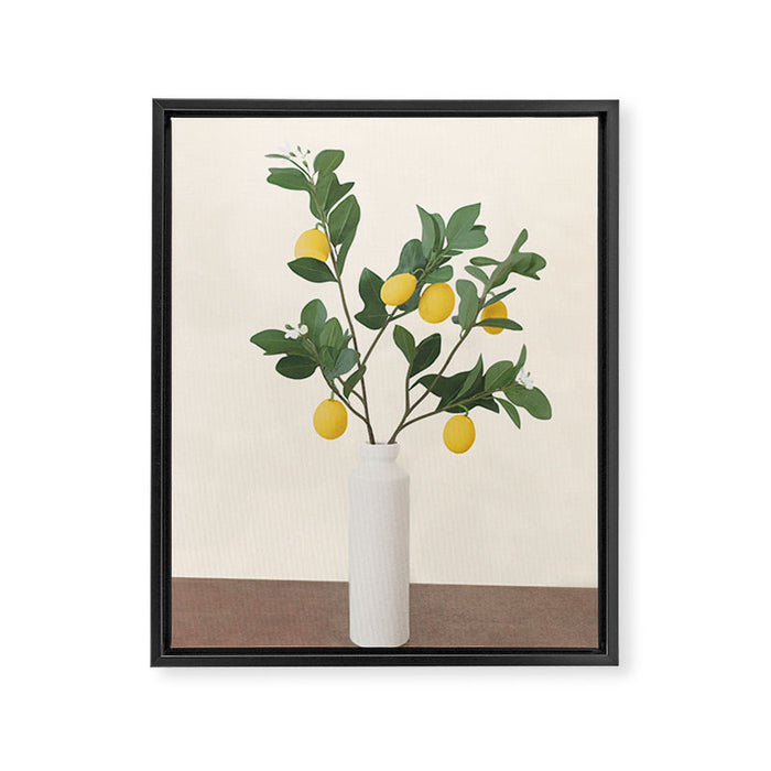 Lemon Branches II Framed Canvas Print Gallery Image 1