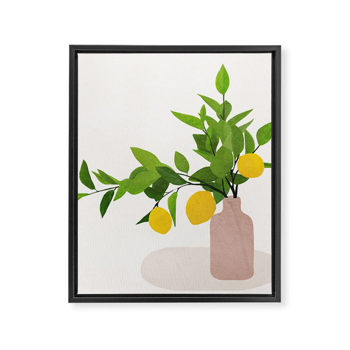 Lemon Branches III Framed Canvas Print Gallery Image 1
