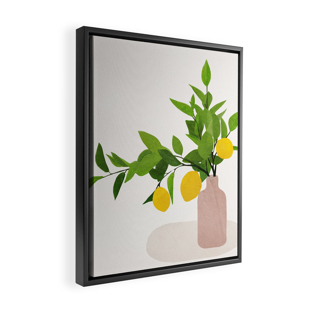Lemon Branches III Framed Canvas Print Gallery Image 2