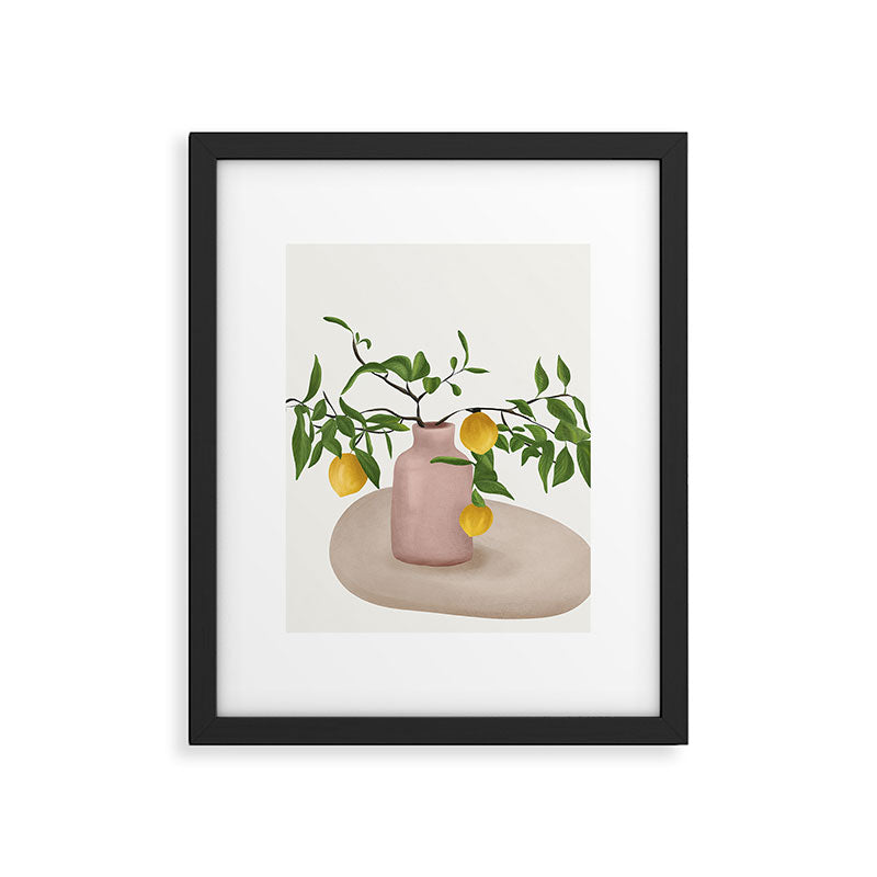 Lemon Branches Framed Art Print Gallery Image 6