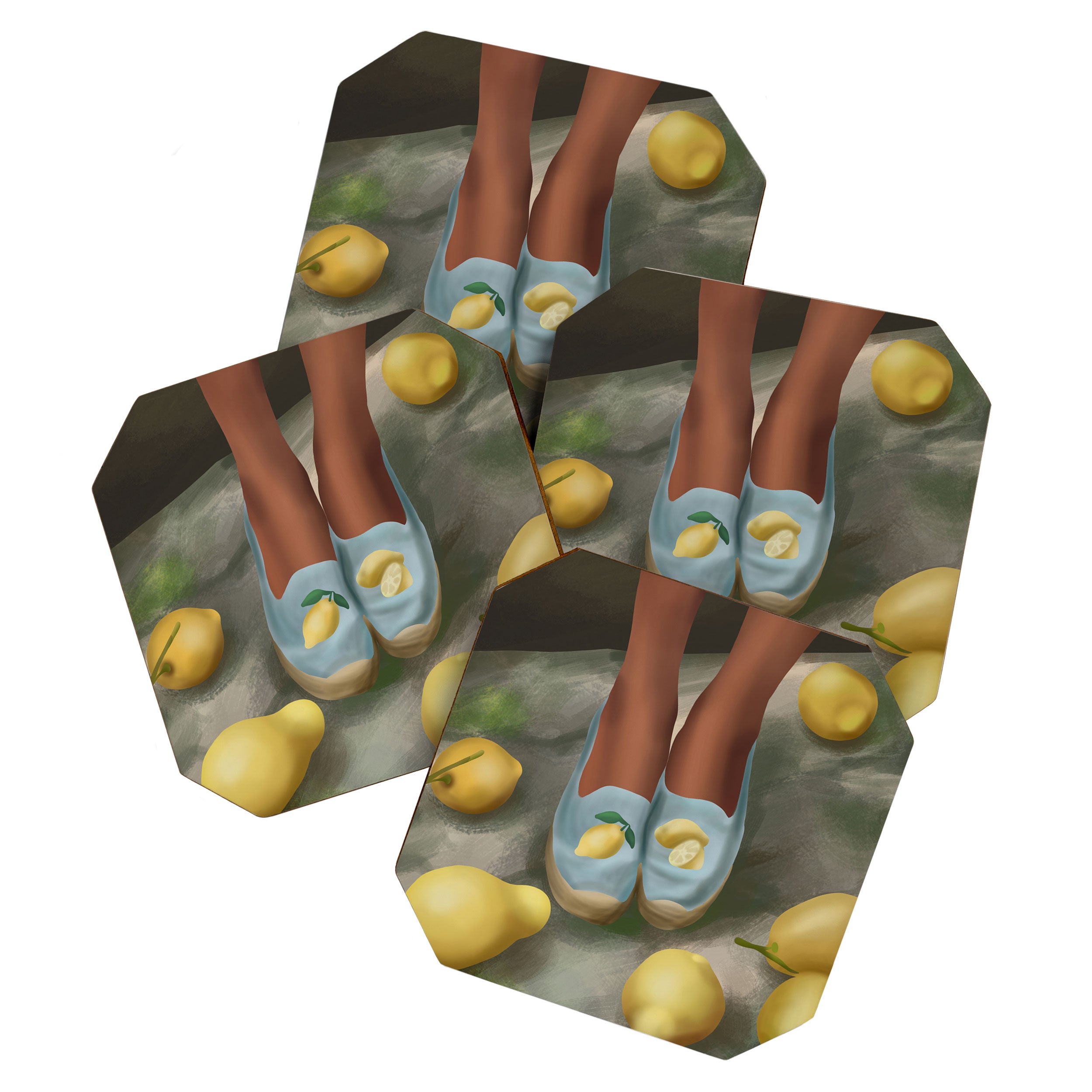 Lemon Steps Coaster Gallery Image 1
