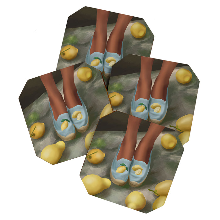 Lemon Steps Coaster Gallery Image 1