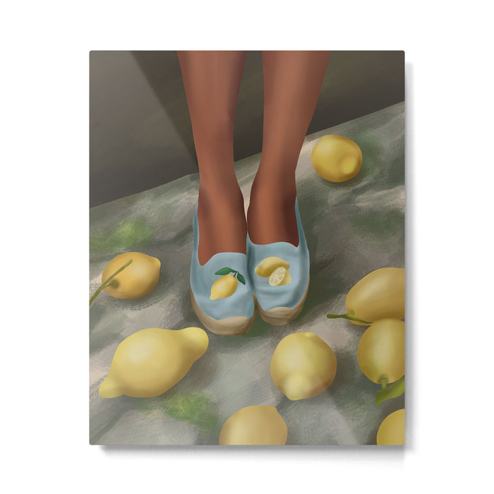 Lemon Steps Metal Print Gallery Image 1