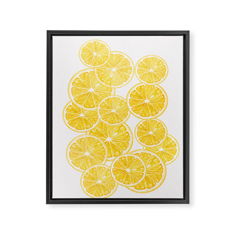 Lemons Framed Canvas Print Gallery Image 6