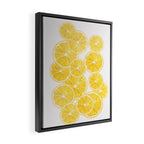 Lemons Framed Canvas Print Gallery Image 2