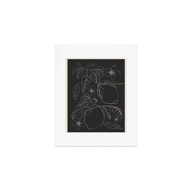 Lemons - Line Art 1 Art Print Gallery Image 1