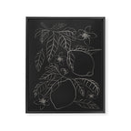 Lemons - Line Art 1 Framed Canvas Print Gallery Image 6