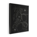 Lemons - Line Art 1 Framed Canvas Print Gallery Image 2