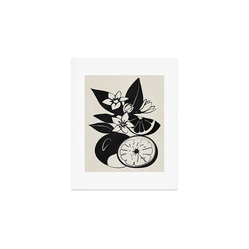 Line Art Oranges 1 Art Print Gallery Image 1