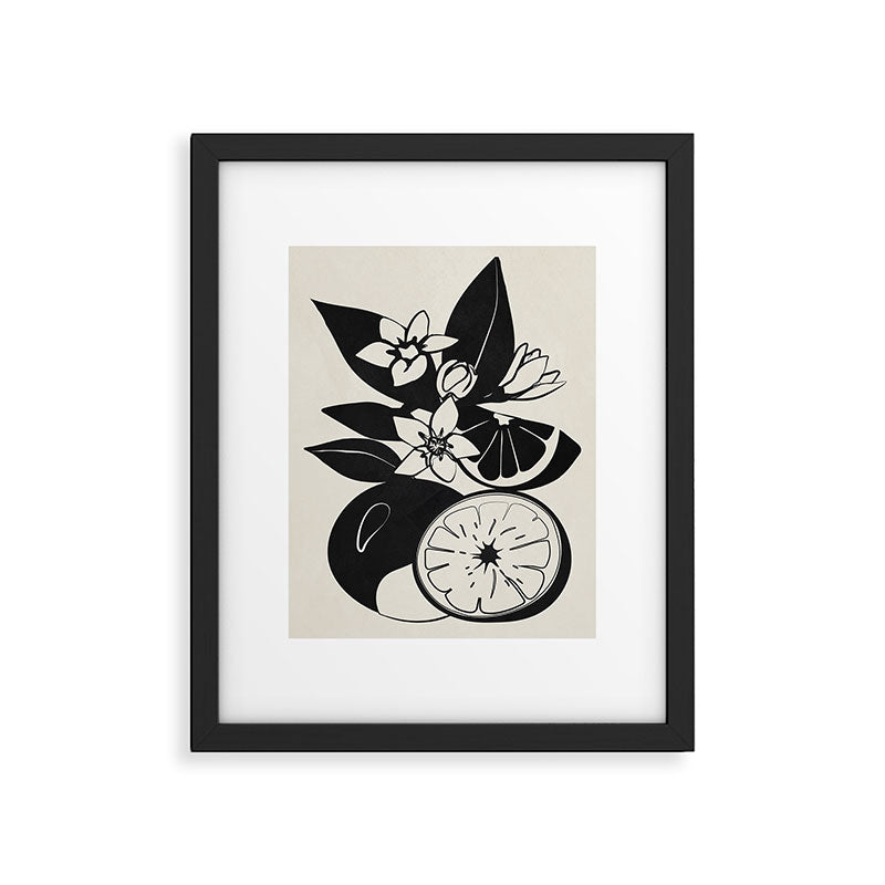 Line Art Oranges 1 Framed Art Print Gallery Image 5